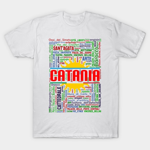 Wordart: Catania T-Shirt by Condormax